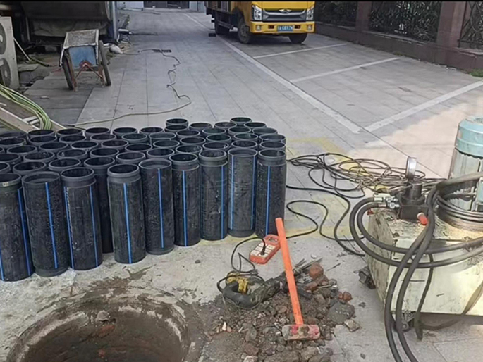 渠县PE置换管厂家 DN315置换管 非开挖管短管置换